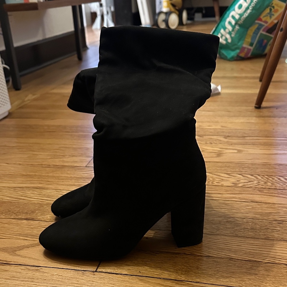 Chinese Laundry Suede Heeled Boots for Women